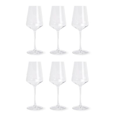 Afbeelding van Leonardo Puccini Witte Wijnglas 40 Cl Set Van 6 Transparant