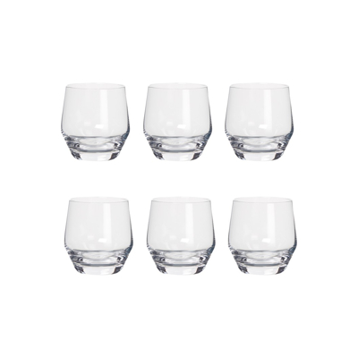 Afbeelding van Leonardo Puccini Whiskyglas 31 Cl Set Van 6 Transparant