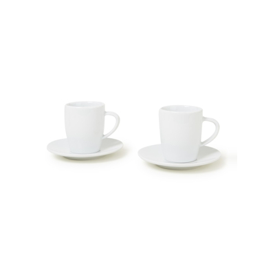 Afbeelding van JURA Espresso kop en schotel set van 2 Wit