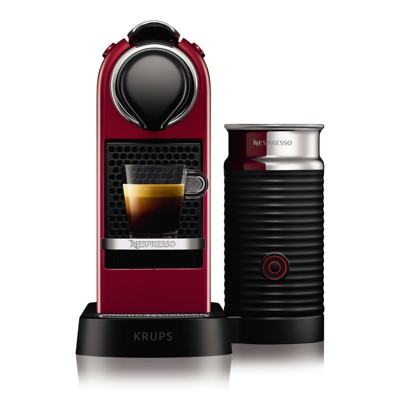 Afbeelding van Krups CitiZ &amp; Milk Nespresso machine Kersenrood