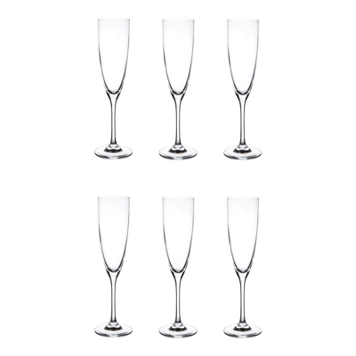 Afbeelding van Schott Zwiesel Classico Champagneglas 21 Cl Set Van 6 Transparant