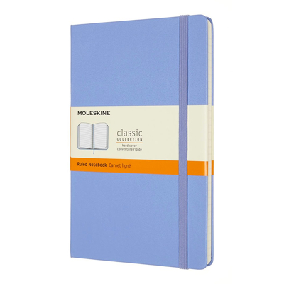 Afbeelding van Notitieboek Moleskine large 130x210mm lijn hard cover hydrangea blue