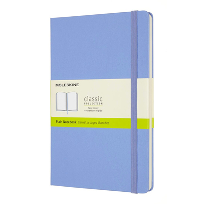 Afbeelding van Notitieboek Moleskine large 130x210mm blanco hard cover hydrangea blue