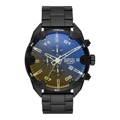 Afbeelding van Diesel Classic DZ4609 Spiked Herenhorloge Quartz horloges horloge Zwart
