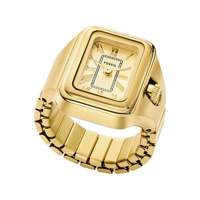 Afbeelding van Fossil Raquel Watch Ring goldcoloured, Dames, Maat: One Size, Gold coloured