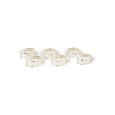 Afbeelding van Zilverstad Napkin rings Oval 5,5cm s/6 silver colour