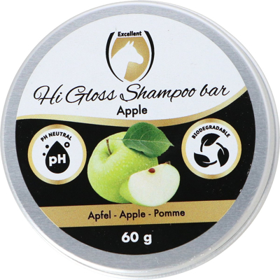 Image de Excellent Barre de shampooing Hi Gloss &quot;Pomme&quot; 60 Vert