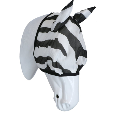 Afbeelding van Bucas Buzzoff Zebra vliegenmasker zwart/wit maat:m