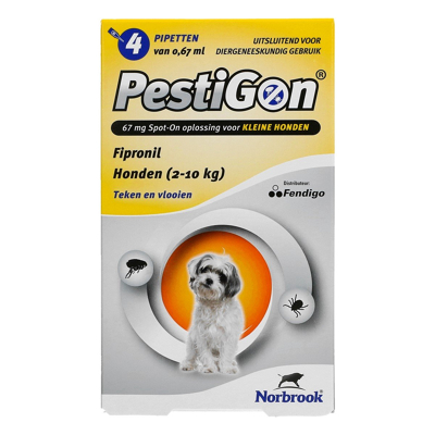 Afbeelding van Pestigon hond 2 10kg 4 pipetten