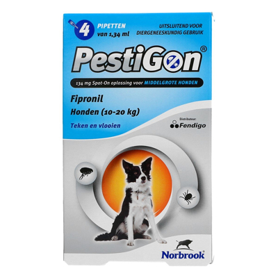 Afbeelding van Pestigon hond 10 20kg 4 pipetten