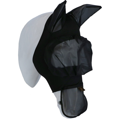 Afbeelding van BR Vliegenmasker met Oren Mesh/lycra Zwart XL