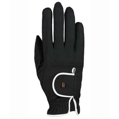 Afbeelding van Roeckl Lona handschoenen voor dames of herensex zwart/wit maat:6,5