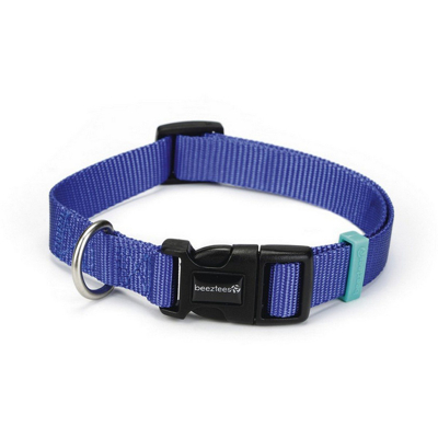 Afbeelding van Honden halsband nylon blauw 10x 20 30