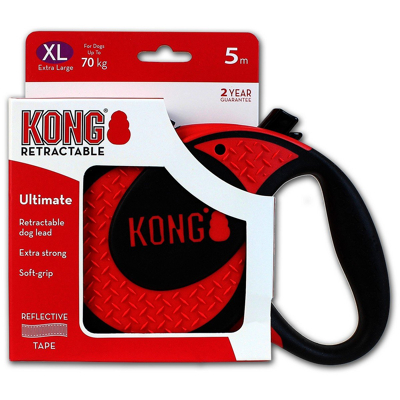 Afbeelding van Kong Retractable Leash Ultimate 5m Red Extra Large