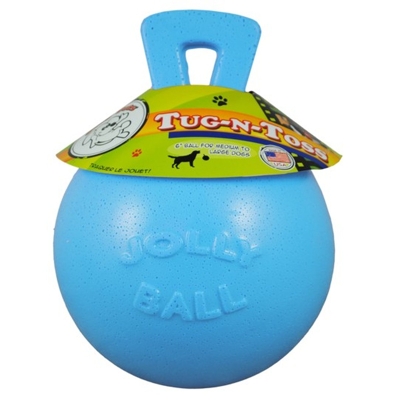 Afbeelding van Jolly Ball Tug n Toss Baby Blauw 25cm