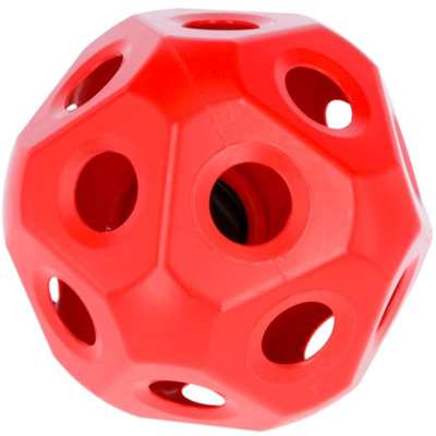 Afbeelding van Hooi speelbal rood, 6 cm openingen, Kerbl Geschikt voor Rundvee Koeien
