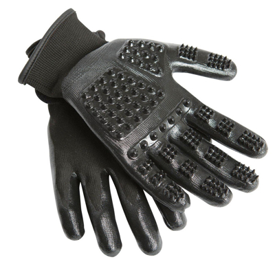 Afbeelding van LeMieux Grooming Glove Hands on zwart maat:l