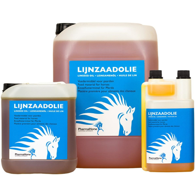 Afbeelding van Lijnzaadolie paard 1 L Paarden Supplementen