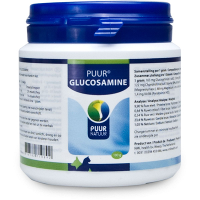 Afbeelding van PUUR Glucosamine Extra Hond &amp; Kat 500 gram