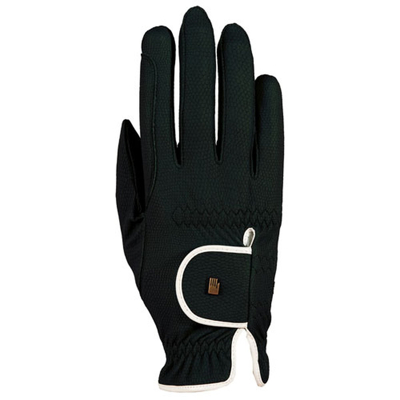 Afbeelding van Roeckl Lona handschoenen zwart/wit maat:6
