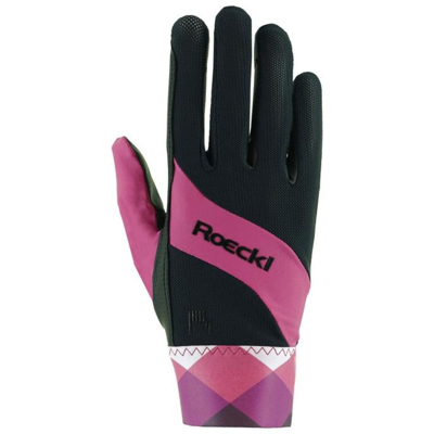 Afbeelding van Roeckl Handschoenen Martingal Zwart/Posh Pink 8,5