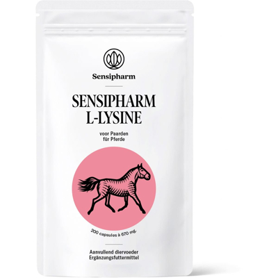 Afbeelding van Sensipharm L Lysine Paard 200 capsules