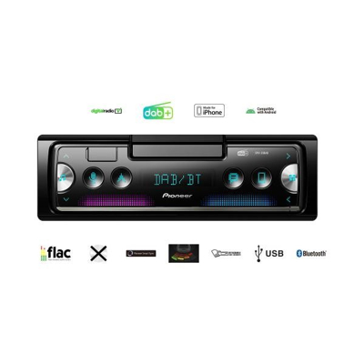 Immagine di PIONEER SPH 20DAB Autoradio DAB/DAB+ 1 DIN Made for iPhone, Android, AOA 2.0 LCD 12 MP3, WMA, WAV, FLAC, AAC