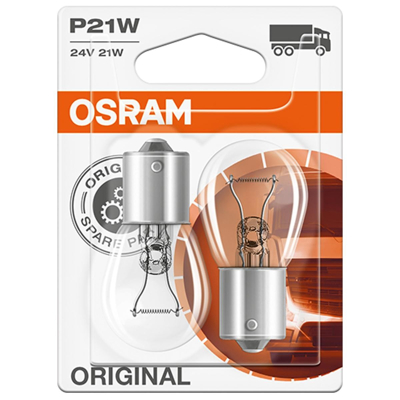 Abbildung von OSRAM ORIGINAL LINE 7511 02B Glühlampe, Blinkleuchte 24 21 P21W IVECO: EuroCargo I III, SCANIA: 3 series