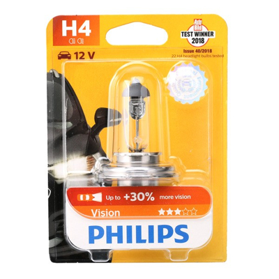 Afbeelding van Philips H4 Vision 60/55W 12V 12342PRB1 Autolamp
