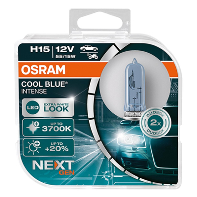 Abbildung von OSRAM 64176CBN HCB Glühlampe, Fernscheinwerfer H15 12V 55/15W 3200K Halogen VOLKSWAGEN: Amarok Pickup, Golf 6 Variant, 7 Schrägheck