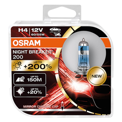 Imagen de OSRAM 64193NB200 HCB Lámpara, faro de carretera H4 12V 60/55W 3550K Halógena VOLKSWAGEN: Multivan 5 (7HM, Beetle Hatchback, Caddy 3, SEAT: Ibiza 3