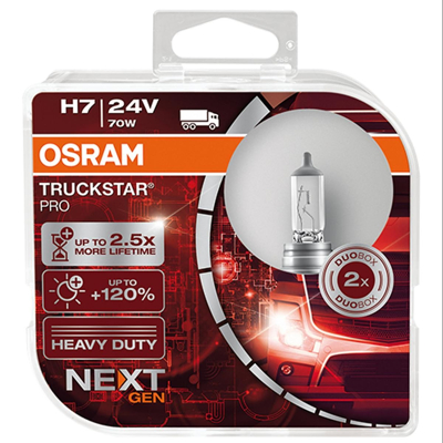 Abbildung von OSRAM 64215TSP HCB Glühlampe, Fernscheinwerfer H7 24V 70W 3200K Halogen