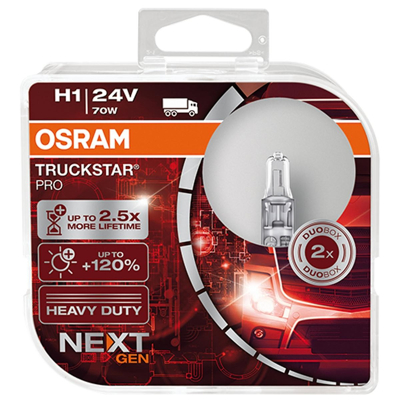 Abbildung von OSRAM 64155TSP HCB Glühlampe, Fernscheinwerfer H1 24V 70W 3200K Halogen
