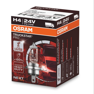 Abbildung von OSRAM 64196TSP Glühlampe, Fernscheinwerfer H4 24V 75/70W 3200K Halogen