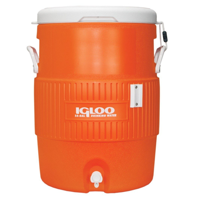 Afbeelding van Drankdispenser Igloo 10 Gallon Seat Top Cup Dispenser Orange White