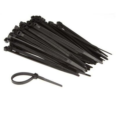 Afbeelding van Set met nylon kabelbinders 4.6 x 120 mm zwart (100 st.) Velleman