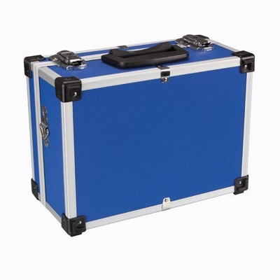 Afbeelding van Aluminium gereedschapskoffer 320 x 230 155 mm blauw Velleman