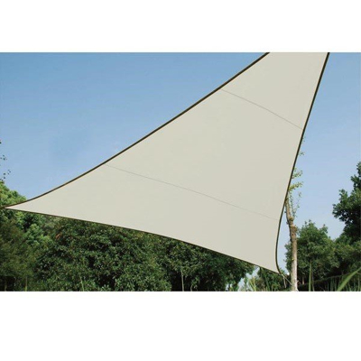 Afbeelding van Schaduwdoek driehoek Perel 3.6 x meter (Waterafstotend, Crème)