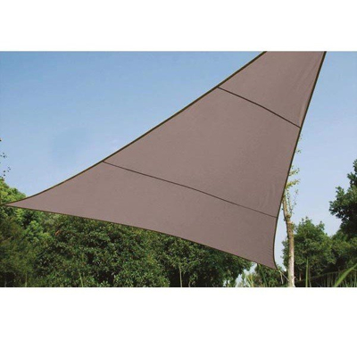 Afbeelding van Schaduwdoek driehoek Perel 3.6 x meter (Waterafstotend, Taupe)
