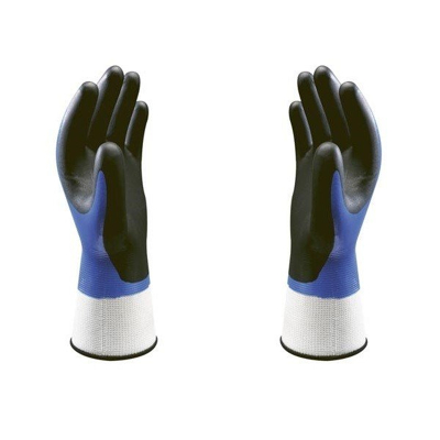 Afbeelding van Showa handschoenen 377 maat XL blauw nitril foam grip