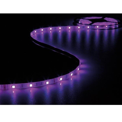 Afbeelding van LED strip met voeding Perel 5 meter (Flexibel, 150 LEDs, 12V, IP20, RGB)