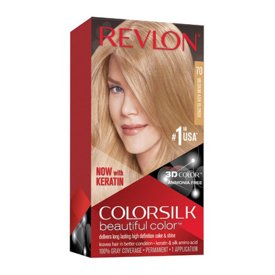 Afbeelding van Revlon ColorSilk Beautiful Color 70 Medium Ash Blonde