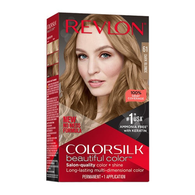 Afbeelding van Revlon Colorsilk Haarverf Parmanent Dark Blonde 61