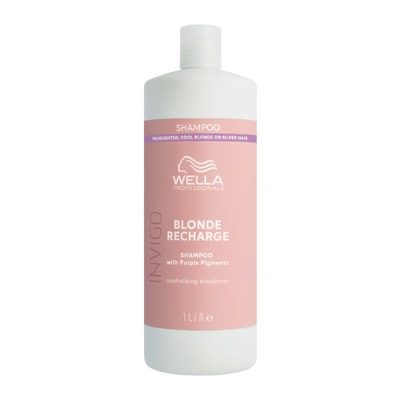 Abbildung von Wella Invigo Color Recharge Blonde Shampoo Cool 1000ml