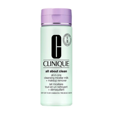 Image de Clinique All About Clean in One Cleansing Micellar Milk + Makeup Remover Type de peau 1/2 200 ml