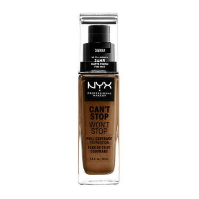 Afbeelding van NYX Professional Makeup Can&#039;t Stop Won&#039;t Full Coverage Foundation Sienna 30 ml