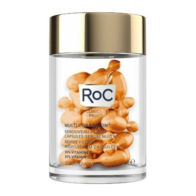 Afbeelding van Roc Multi Correxion Revive &amp; Glow Vitamin C Night Serum Capsules 30 Pcs