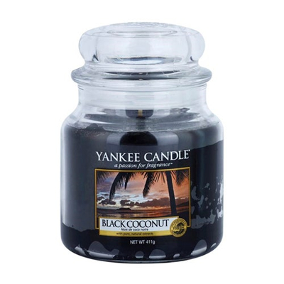 Afbeelding van Yankee Candle Geurkaars Medium Black Coconut 13 cm / ø 11