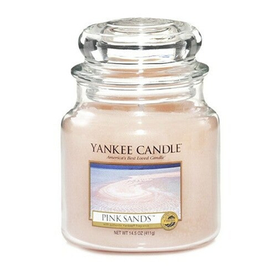 Afbeelding van Yankee Candle Geurkaars Medium Pink Sands 13 cm / ø 11