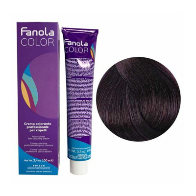 Afbeelding van Fanola Cream Color Haarverf 100 ml 5/22 Intens Licht Kastanje Violet